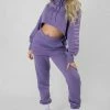 KAIIA SLOGAN 90'S JOGGERS VIOLET