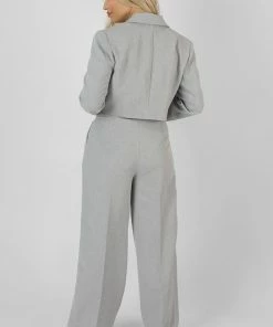 Kaiia TAILORED WIDE LEG TROUSER GREY