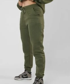 Kaiia CLOTHING SEAM FRONT 90S JOGGERS KHAKI