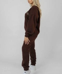 Kaiia NEW YORK 90S JOGGERS CHOCOLATE