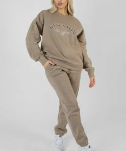 Kaiia CLOTHING KINGSTON SLOGAN SWEATSHIRT ASH 9 Kaiia CLOTHING KINGSTON SLOGAN SWEATSHIRT ASH