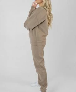 Kaiia CLOTHING SEAM FRONT 90S JOGGERS ASH