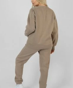 Kaiia CLOTHING SEAM FRONT 90S JOGGERS ASH