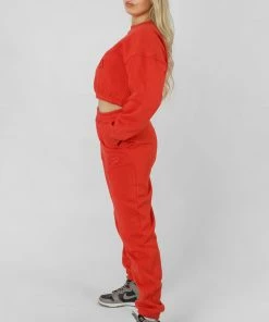 Kaiia CLOTHING VARSITY TONAL SWEATSHIRT FLAME RED 9 Kaiia CLOTHING VARSITY TONAL SWEATSHIRT FLAME RED