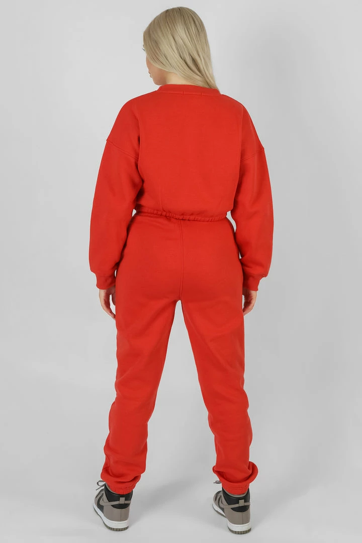 Kaiia CLOTHING VARSITY TONAL SWEATSHIRT FLAME RED 6 Kaiia CLOTHING VARSITY TONAL SWEATSHIRT FLAME RED