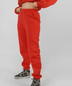 Kaiia VARSITY TONAL 90'S JOGGERS FLAME RED