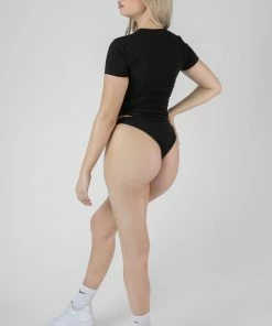 Kaiia NYC ELASTIC CHEEKY BUM KNICKER BLACK