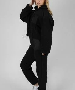 Kaiia BORG JOGGERS BLACK CLOTHING