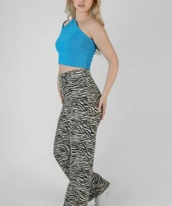 Kaiia CLOTHING ASYMMETRIC STRAP TOP BLUE 8 Kaiia CLOTHING ASYMMETRIC STRAP TOP BLUE