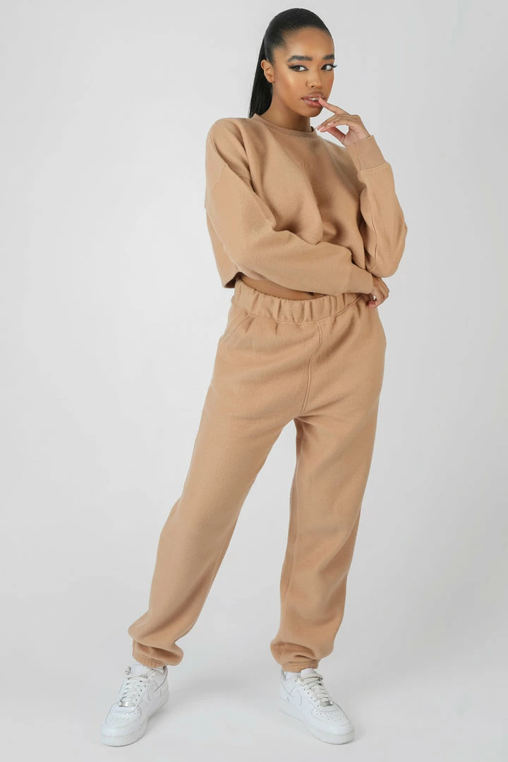 KAIIA FLUFFY 90S JOGGERS CAMEL 4 KAIIA FLUFFY 90S JOGGERS CAMEL