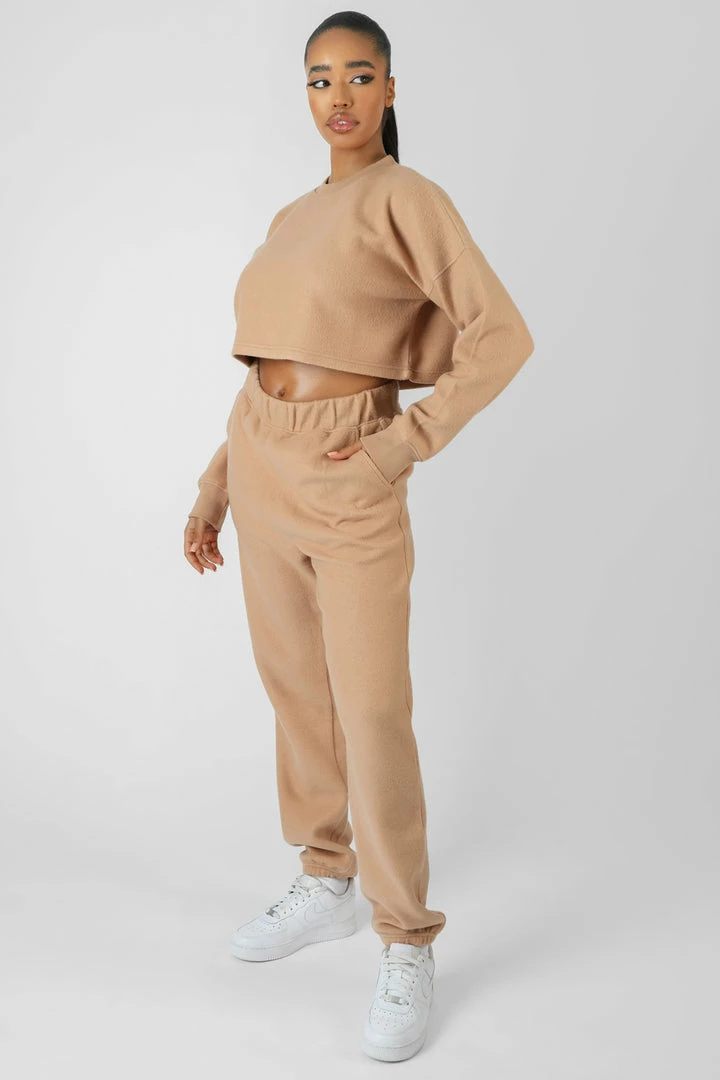 KAIIA FLUFFY 90S JOGGERS CAMEL 6 KAIIA FLUFFY 90S JOGGERS CAMEL