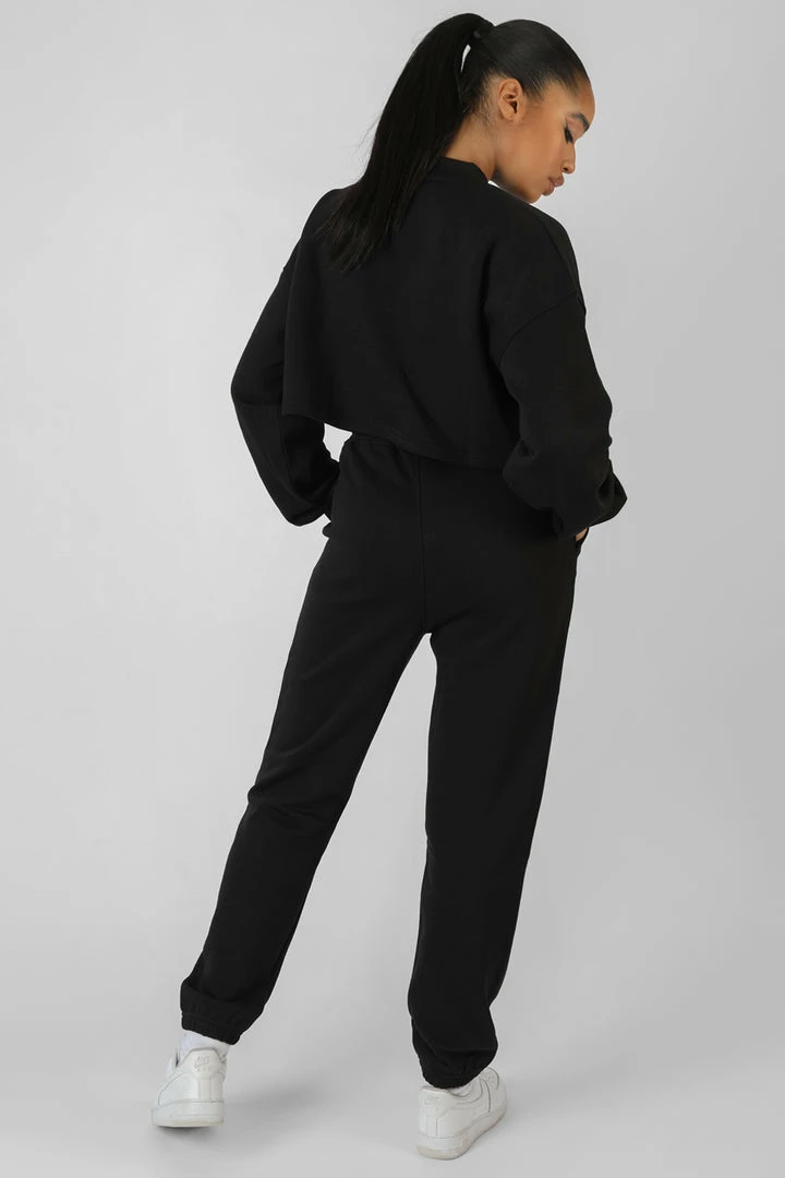 Kaiia SELF LOVE CLUB CROPPED SWEATSHIRT BLACK 6 Kaiia SELF LOVE CLUB CROPPED SWEATSHIRT BLACK