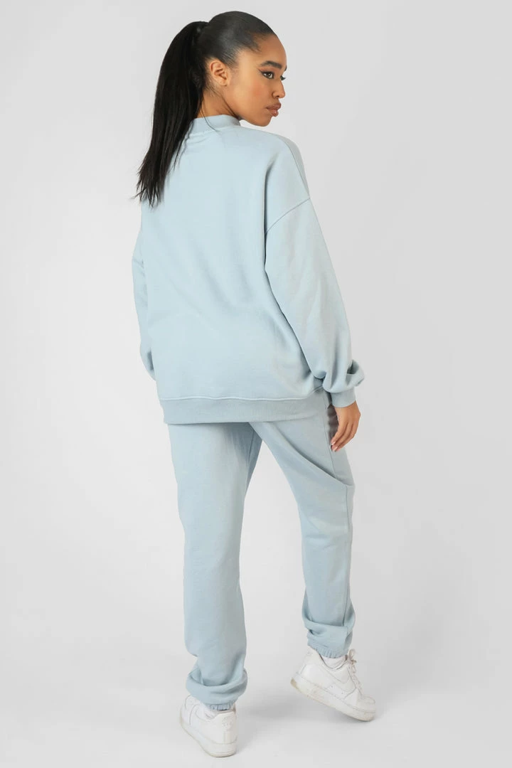 Kaiia VARSITY 90'S JOGGERS ICE BLUE 8 Kaiia VARSITY 90'S JOGGERS ICE BLUE