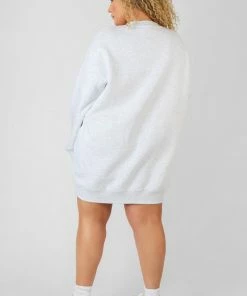 Kaiia CURVE ARIZONA GRAPHIC SWEAT DRESS OATMEAL MARL 9 Kaiia CURVE ARIZONA GRAPHIC SWEAT DRESS OATMEAL MARL