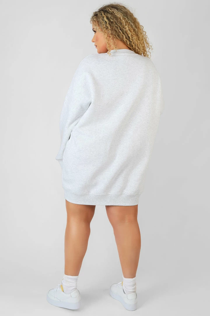 Kaiia CURVE ARIZONA GRAPHIC SWEAT DRESS OATMEAL MARL 6 Kaiia CURVE ARIZONA GRAPHIC SWEAT DRESS OATMEAL MARL