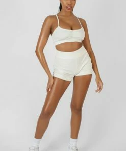 Kaiia ATHLEISURE BOOTY SHORTS WHITE