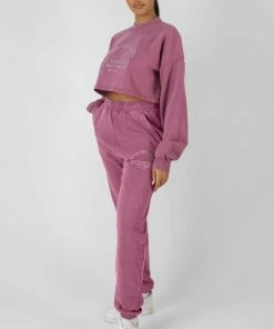 Kaiia SELF LOVE CLUB EMBROIDERY JOGGERS PURPLE 11 Kaiia SELF LOVE CLUB EMBROIDERY JOGGERS PURPLE