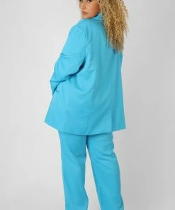 Kaiia CURVE OVERSIZED BLAZER BLUE