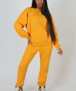 Kaiia CLOTHING MILAN TONAL EMBROIDERED SWEATSHIRTS MANGO 14 Kaiia CLOTHING MILAN TONAL EMBROIDERED SWEATSHIRTS MANGO