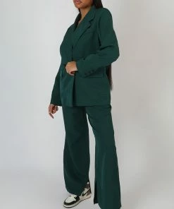 Kaiia DAD TROUSERS FOREST GREEN CLOTHING