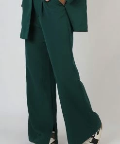 Kaiia DAD TROUSERS FOREST GREEN CLOTHING