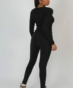 Kaiia SLOGAN LEGGING BLACK