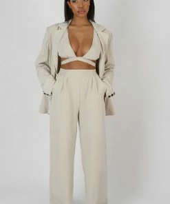 Kaiia RELAXED BLAZER STONE CLOTHING