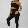CLOTHING DRAWSTRING WAIST KAIIA SPORT LEGGING BLACK