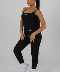 POCKET DETAIL KAIIA SPORT LEGGING UNITARD BLACK CLOTHING