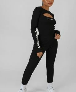 CLOTHING EXTREME KAIIA SPORT CROP TOP BLACK