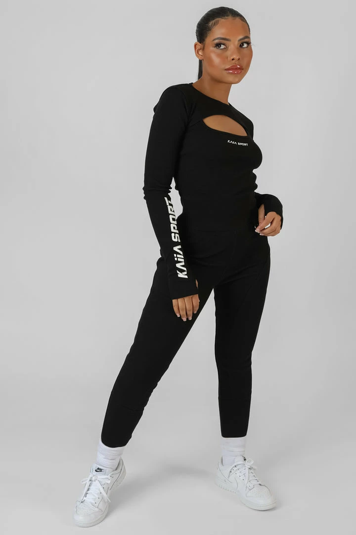 CLOTHING EXTREME KAIIA SPORT CROP TOP BLACK 3 CLOTHING EXTREME KAIIA SPORT CROP TOP BLACK