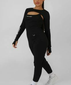 CLOTHING EXTREME KAIIA SPORT CROP TOP BLACK 8 CLOTHING EXTREME KAIIA SPORT CROP TOP BLACK