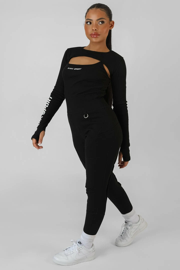 CLOTHING EXTREME KAIIA SPORT CROP TOP BLACK 5 CLOTHING EXTREME KAIIA SPORT CROP TOP BLACK