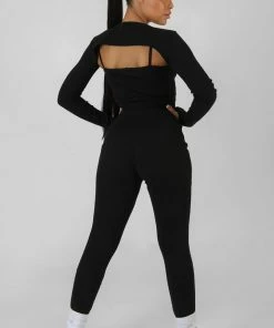 CLOTHING EXTREME KAIIA SPORT CROP TOP BLACK 9 CLOTHING EXTREME KAIIA SPORT CROP TOP BLACK