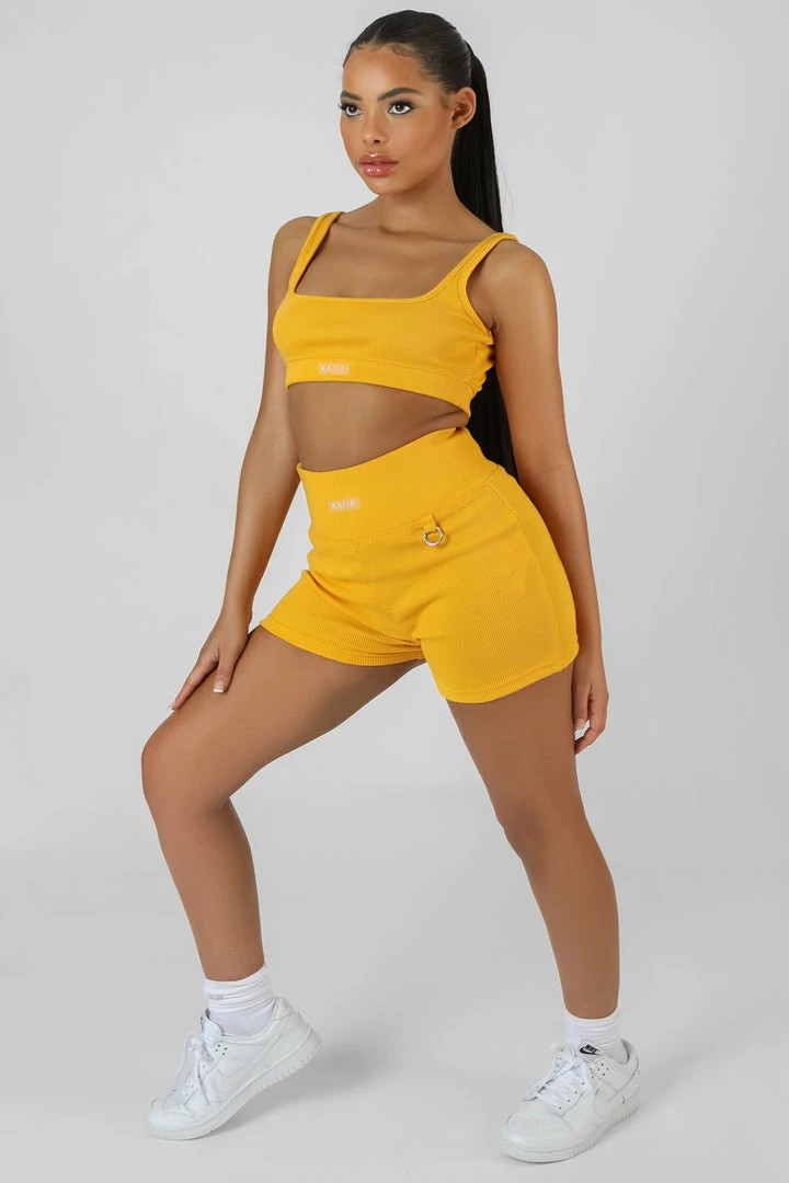 CLOTHING SQUARE NECK KAIIA SPORT BRALET MANGO 5 CLOTHING SQUARE NECK KAIIA SPORT BRALET MANGO