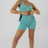 CLOTHING V NECK KAIIA SPORT BRALET OCEAN BLUE