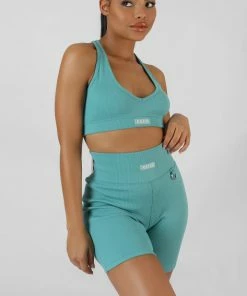 CLOTHING V NECK KAIIA SPORT BRALET OCEAN BLUE
