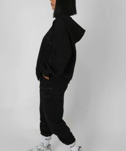 Kaiia CLOTHING OVERSIZED FIT PRINTED JOGGER BLACK 8 Kaiia CLOTHING OVERSIZED FIT PRINTED JOGGER BLACK