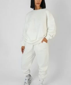 Kaiia TONAL EMBROIDERY SWEATSHIRT ECRU KAIIAXCHANNON