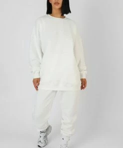 Kaiia TONAL EMBROIDERY SWEATSHIRT ECRU KAIIAXCHANNON