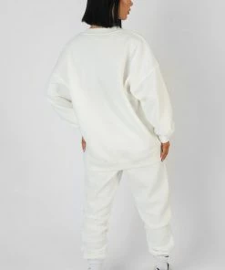 Kaiia TONAL EMBROIDERY SWEATSHIRT ECRU KAIIAXCHANNON