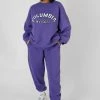 Kaiia EMBROIDERED SLOGAN 90'S JOGGER PURPLE