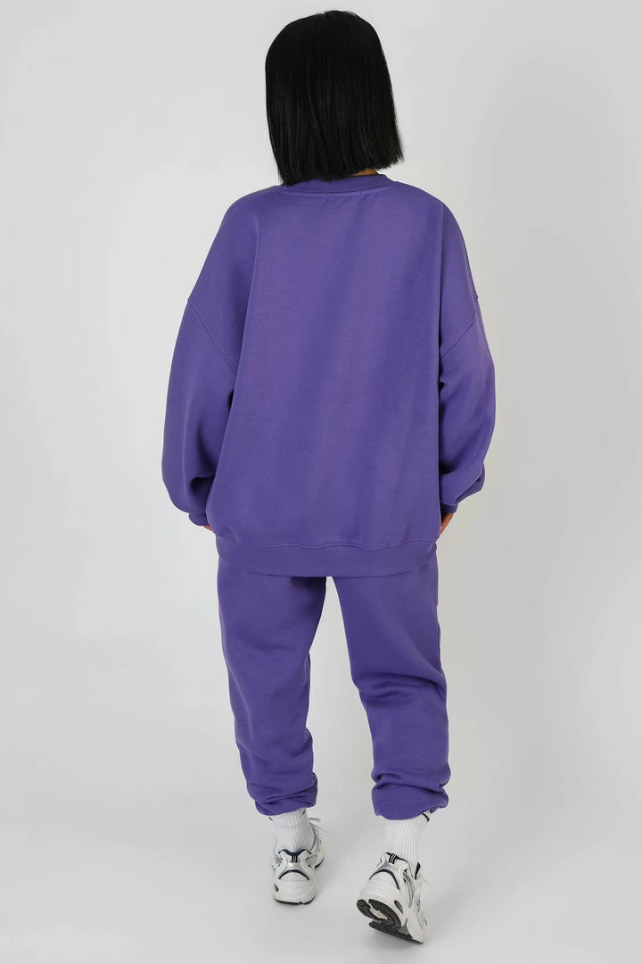 Kaiia EMBROIDERED SLOGAN 90'S JOGGER PURPLE 6 Kaiia EMBROIDERED SLOGAN 90'S JOGGER PURPLE