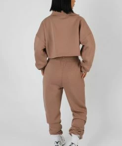 Kaiia OVERSIZED CROPPED POLO SHIRT FRAPPE