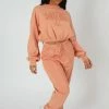Kaiia CLOTHING SEAM FRONT 90S JOGGERS PEACH