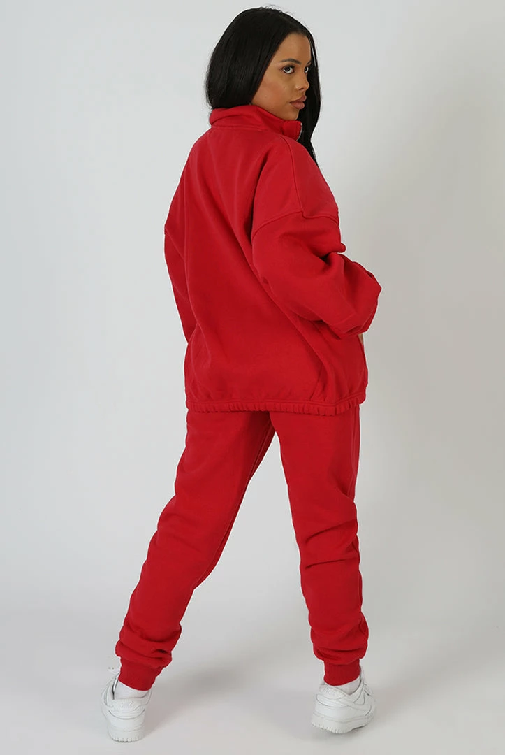 Kaiia CLOTHING SEAM FRONT 90S JOGGERS RED 6 Kaiia CLOTHING SEAM FRONT 90S JOGGERS RED