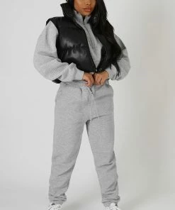 Kaiia PU CROPPED GILET BLACK CLOTHING 9 Kaiia PU CROPPED GILET BLACK CLOTHING