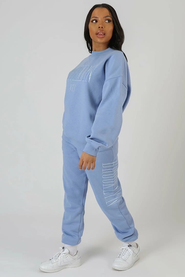 Kaiia BROOKLYN EMBROIDERED 90'S JOGGERS BLUEBELL CLOTHING 5 Kaiia BROOKLYN EMBROIDERED 90'S JOGGERS BLUEBELL CLOTHING