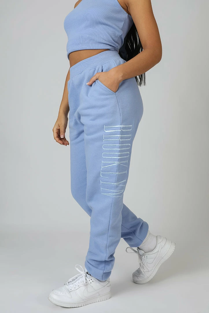 Kaiia BROOKLYN EMBROIDERED 90'S JOGGERS BLUEBELL CLOTHING 4 Kaiia BROOKLYN EMBROIDERED 90'S JOGGERS BLUEBELL CLOTHING