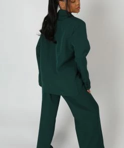 Kaiia DAD TROUSERS FOREST GREEN CLOTHING